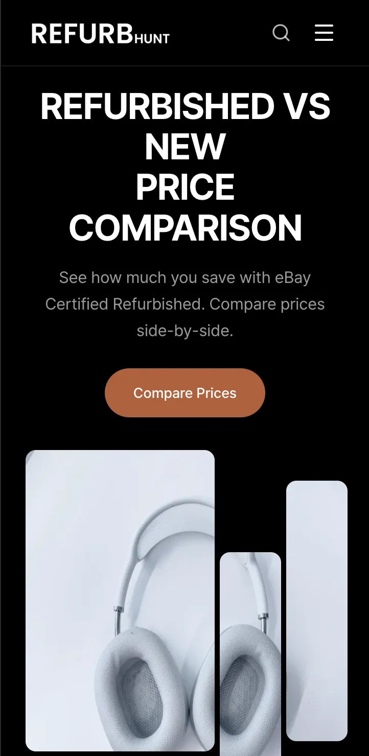 RefurbHunt refurbished electronics price comparison